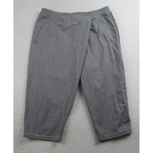 Lululemon Cropped Capri Leggings Womens Size 8 Grey Running Pants Active Stretch